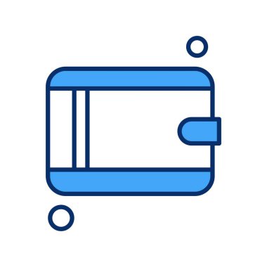 cüzdan ikonu vektör illüstrasyonu