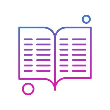   Vektör Defteri Simgesi illüstrasyonu