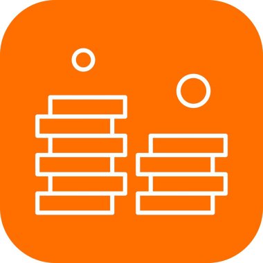 vektör sikkeleri Simge illüstrasyonu