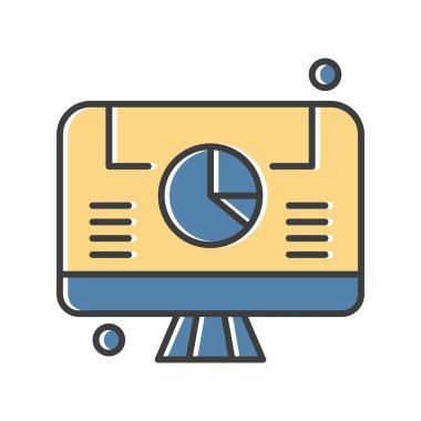 vektör lcd simgesi illüstrasyonu