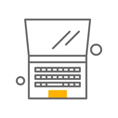 vektör dizüstü simgesi illüstrasyonu