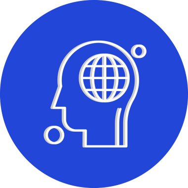 Vektör dünyası Simgesi illüstrasyonu