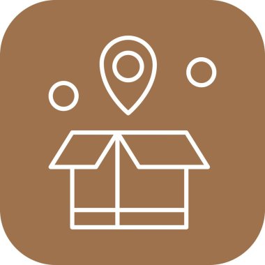 kutu simgesi vektör illüstrasyonu