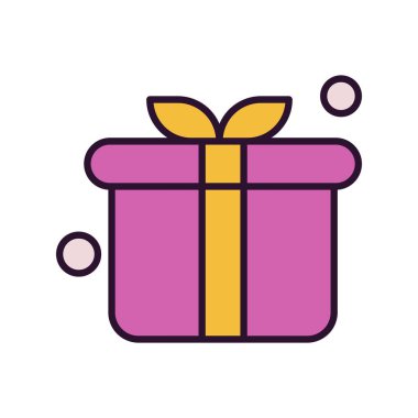 hediye simgesi vektör illüstrasyonu