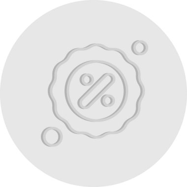 yüzde simgesi vektör illüstrasyonu