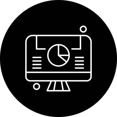 vektör lcd simgesi illüstrasyonu