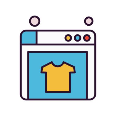 websitesi simgesi vektör illüstrasyonu