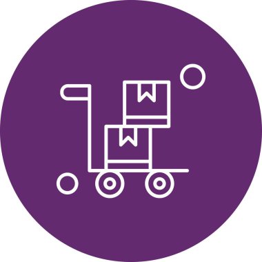 Sepet ikonu vektör illüstrasyonu