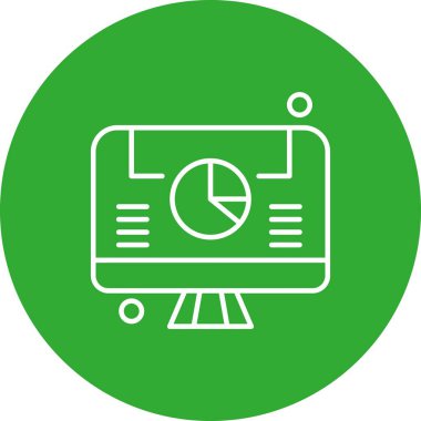 vektör lcd simgesi illüstrasyonu