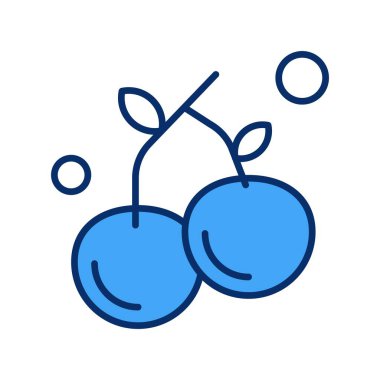 vektör kiraz simgesi illüstrasyonu