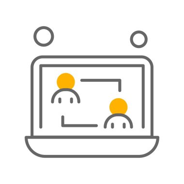 vektör dizüstü simgesi illüstrasyonu