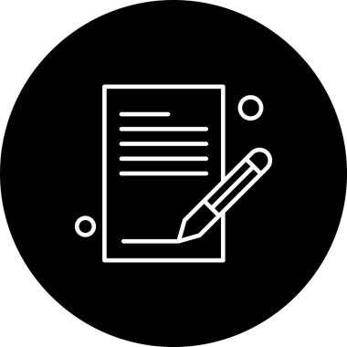 vektör Not simgesi illüstrasyonu