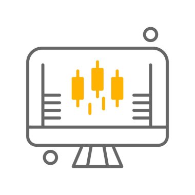 vektör lcd simgesi illüstrasyonu