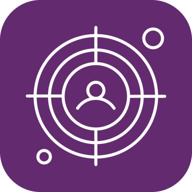 vektör hedef simgesi illüstrasyonu