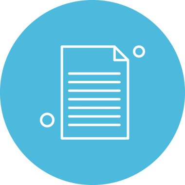 Vektör belgesi Simge illüstrasyonu