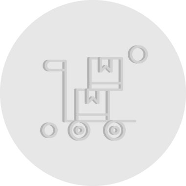 Sepet ikonu vektör illüstrasyonu