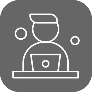 Vektör Avatar Simgesi illüstrasyonu