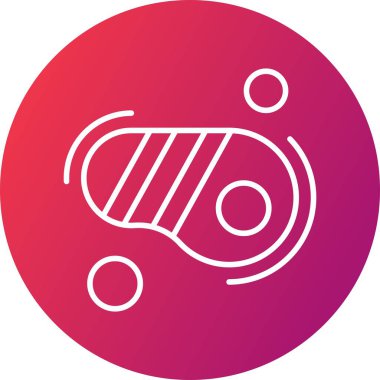 Vektör biftek simgesi illüstrasyonu