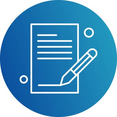 vektör Not simgesi illüstrasyonu