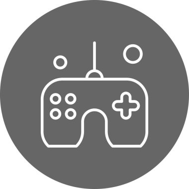  Vektör joystick Simgesi illüstrasyonu