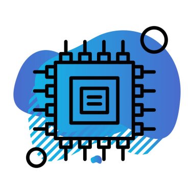 vektör Chip Simgesi illüstrasyonu