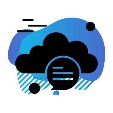  Vektör sohbet simgesi illüstrasyonu