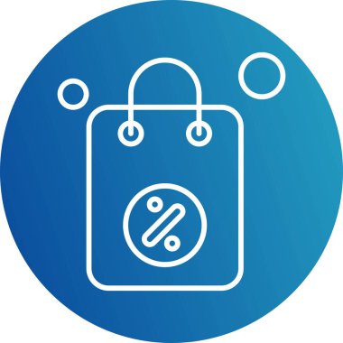 çanta simgesi vektör illüstrasyonu