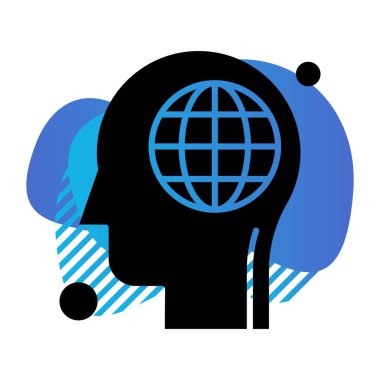 Vektör dünyası Simgesi illüstrasyonu