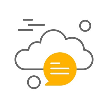  Vektör sohbet simgesi illüstrasyonu