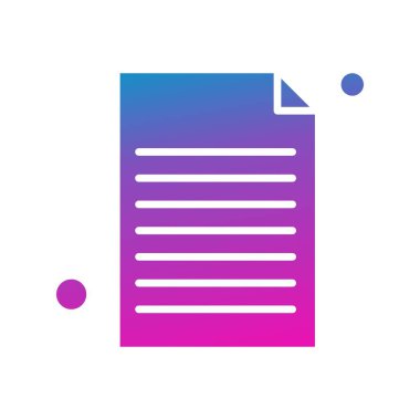 Vektör belgesi Simge illüstrasyonu