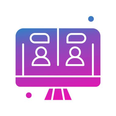 vektör lcd simgesi illüstrasyonu