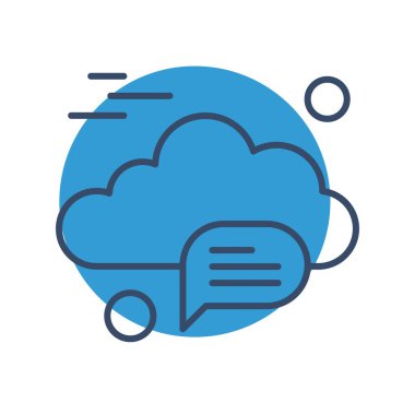  Vektör sohbet simgesi illüstrasyonu