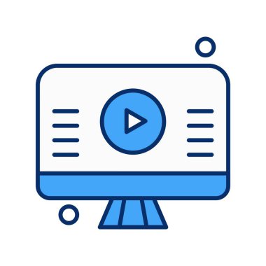 vektör lcd simgesi illüstrasyonu