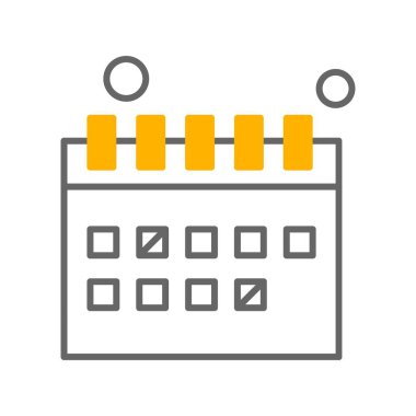 vektör Takvimi Simgesi illüstrasyonu