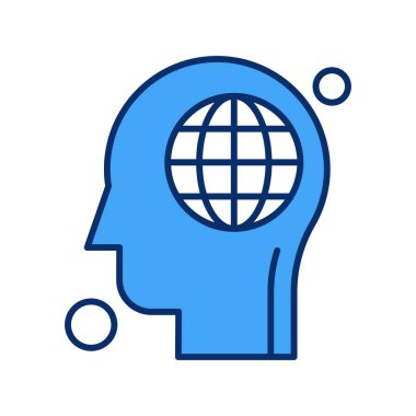 Vektör dünyası Simgesi illüstrasyonu