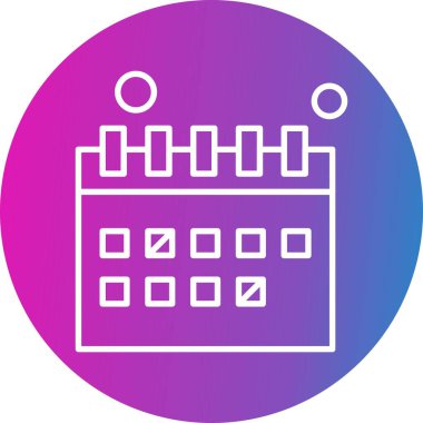 vektör Takvimi Simgesi illüstrasyonu