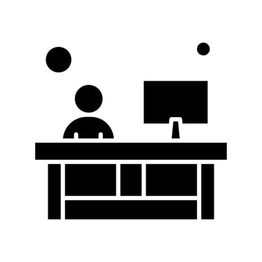 vektör ofisi simgesi illüstrasyonu