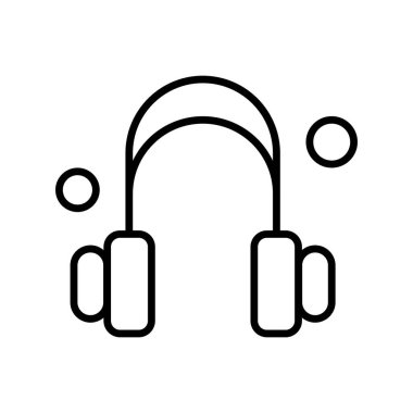 vektör kulaklık simgesi illüstrasyonu