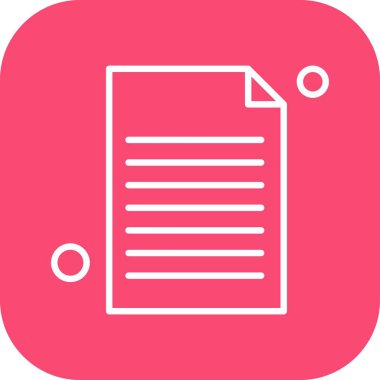 Vektör belgesi Simge illüstrasyonu