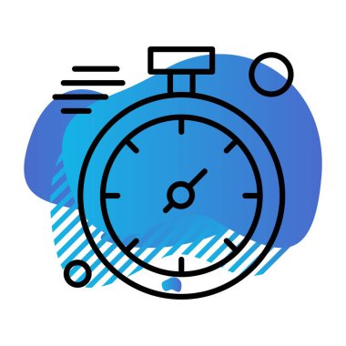 vektör kronometre simgesi illüstrasyonu