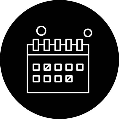 vektör Takvimi Simgesi illüstrasyonu