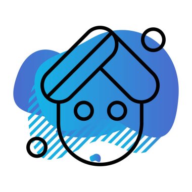 Vektör Kız Simgesi illüstrasyonu