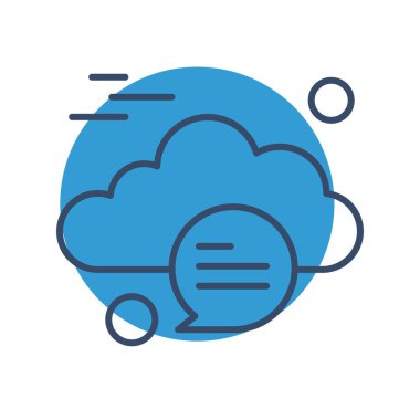  Vektör sohbet simgesi illüstrasyonu