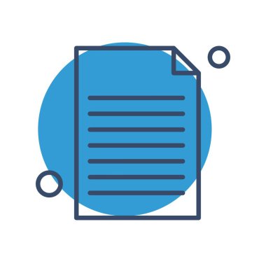 Vektör belgesi Simge illüstrasyonu