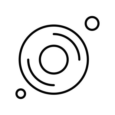 vektör çörek simgesi illüstrasyonu