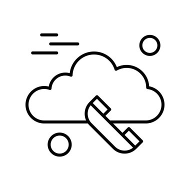 Vektör telefon simgesi illüstrasyonu