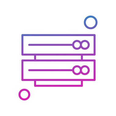 vektör sunucu illüstrasyonu