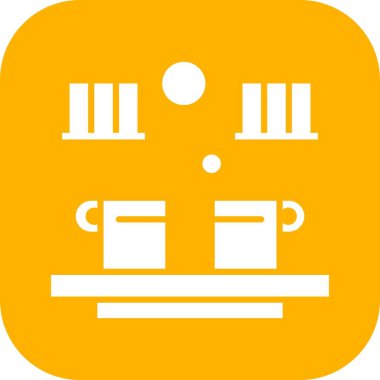 Vektör Kahve Simgesi illüstrasyonu