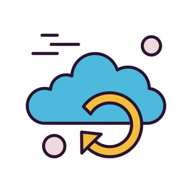  vektör yeniden yükleme simgesi illüstrasyonu