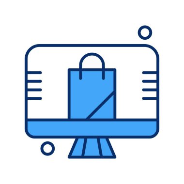 çanta simgesi vektör illüstrasyonu